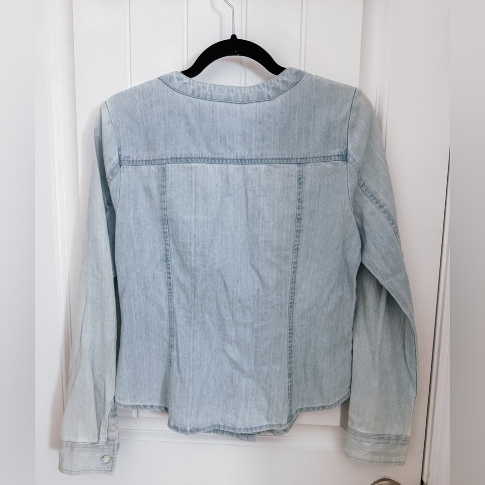 BP Light Denim Button-Down Shirt - Picture 4 of 6